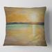 East Urban Home Sunset at the Horizon Square Pillow Cover & Insert Polyester/Polyfill blend | 16 H x 16 W x 5 D in | Wayfair