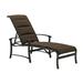 Tropitone Ovation Padded Sling Reclining Chaise Lounge Metal in Green | 40.5 H x 55 W x 78.5 D in | Outdoor Furniture | Wayfair