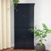 Red Barrel Studio® Wallacia 72" Kitchen Pantry Wood in Black | 72 H x 33 W x 19 D in | Wayfair ACOT3834 37932174