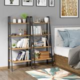 17 Stories Keden 54.5" H x 22" W Iron Ladder Bookcase in Brown | 54.5 H x 22 W x 13.6 D in | Wayfair 6B796D1C5D9541F1A12C3A7A2B97092C