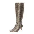 Extra Wide Width Women's The Poloma Wide Calf Boot by Comfortview in Multi Snake (Size 11 WW)