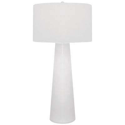 Dimond Obelisk White Glass Column Table Lamp with ...