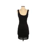 Forever 21 Casual Dress - Bodycon Scoop Neck Sleeveless: Black Solid Dresses - Women's Size Small