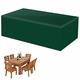 Garden Furniture Covers, Cube Garden Furniture Cover Waterproof, Windproof, Anti-UV, Tear-Resistant 420D Oxford Outdoor Garden Table and Chair Cover - Green 160 x 150 x 80cm