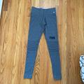 Pink Victoria's Secret Pants & Jumpsuits | Euc Victoria’s Secret Pink Moto Style Yoga Legging | Color: Gray/Pink | Size: Xs