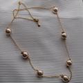J. Crew Jewelry | J.Crew Chain Powder Pink Faux Pearl Necklace | Color: Gold/Pink | Size: Os