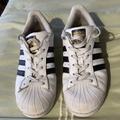 Adidas Shoes | Adidas White & Black Superstar Lace Up Sneakers | Color: Black/White | Size: 6.5