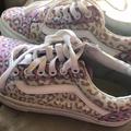 Vans Shoes | Hpvans Purple Blue Tan Leopard Animal Print Sneakers | Color: Blue/Purple | Size: 2g