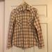 American Eagle Outfitters Tops | American Eagle Outfitters Plaid Button Down | Color: Brown/Green/White | Size: M
