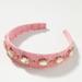 Anthropologie Accessories | Anthropologie Pink Embellished Headband | Color: Pink | Size: Os