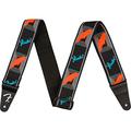 Fender® Neon Monogram Strap, blue/orange