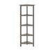 NewRidge 4-Tier Corner Wooden Bookcase Washed Grey - New Ridge 5020-166