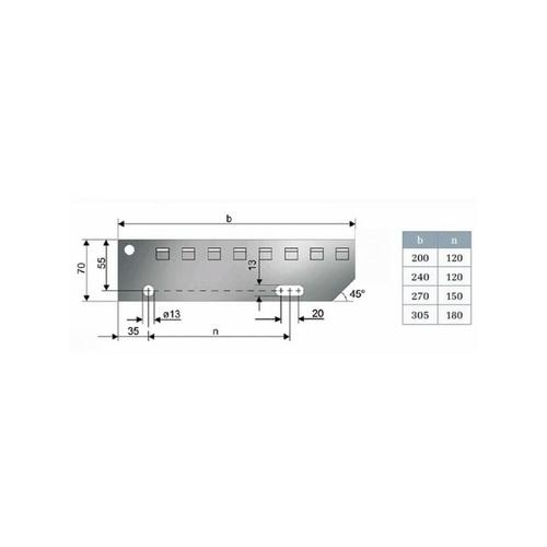 Einpress Treppenstufe EP, 900×270 mm, verzinkt