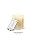 MDR Trading Inc. Reallite Wheat Pattern Unscented Flameless Candle Plastic in White/Yellow | 4.5 H x 3.5 W x 3.5 D in | Wayfair AB-24-4623