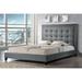 Red Barrel Studio® Tufted Platform Bed Upholstered/Linen in Gray | 58.25 H x 81.2 W x 87.25 D in | Wayfair 6659C68BE4D14A72AE4F1B6FCE8DCA14