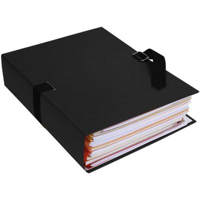 EXACOMPTA 10er-Pack Dokumentenmappe »Papier toillé« schwarz, 24x32 cm