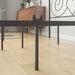 Vintage Reinforced Steel Elegant Black Platform Canopy Bed Frame