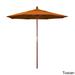 Port Lavaca 7.5ft Round Sunbrella Wooden Patio Umbrella by Havenside Home, Base Not Included