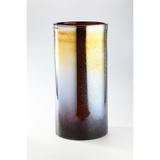 20.5" Brown Antique Mercury Hand Blown Glass Vase