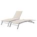 Corvus Antonio Outdoor Contemporary Sling-Fabric Adjustable Chaise Lounge