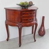 Windsor Carved Half-Moon Console Table