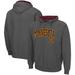 Men's Colosseum Charcoal Minnesota Golden Gophers Arch & Logo 3.0 Full-Zip Hoodie