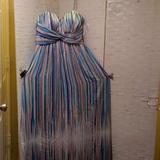 Jessica Simpson Dresses | Dress | Color: Blue/Cream | Size: L