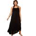 Plus Size Women's Candance Braided Cover Up Maxi Dress by Swimsuits For All in Black (Size 14/16)