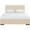 Hindes Upholstered Platform Bed, Beige, Full - Camden Isle Furniture 86960