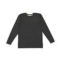 LAT 6918 Men's Fine Jersey Long-Sleeve T-Shirt in Vintage Smoke/Nat size 3XL | Ringspun Cotton LA6918
