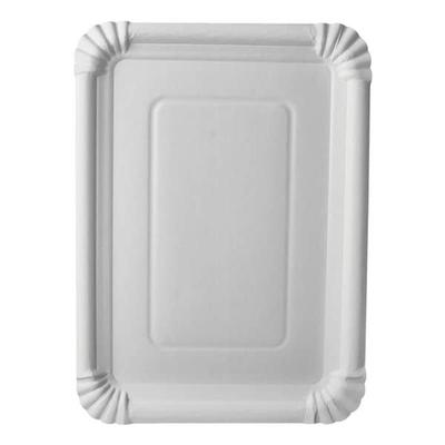 Papstar 250 Pappteller eckig weiß - 21,5 x 29 cm weiß, 21.5x29 cm