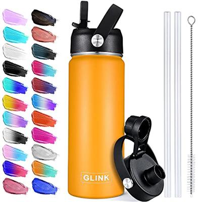 Stainless Steel Vacuum Insulated Water Bottle with Spout, 18 oz