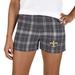 Women's Concepts Sport Gray New Orleans Saints Ultimate Flannel Shorts