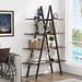 A-Frame Bookshelf, 4-Tier Open Shelf Ladder Bookshelf Storage Rack