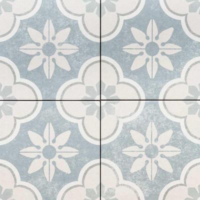 Oheka 6in x 6in Montauk Blue Porcelain Floor and Wall Tile