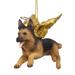 Design Toscano 'German Shepherd Angel' Dog Christmas Ornament