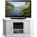 White 46-inch Corner TV Stand & Media Console