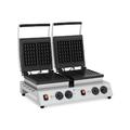 Royal Catering Doppel-Waffeleisen - belgische Waffeln - 2 x 1,500 W