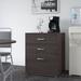 Bush Business Furniture Universal Storage 3 - Drawer Storage Cabinet Wood in Gray | 33.98 H x 28.35 W x 24.69 D in | Wayfair UNS328SG