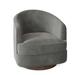 Barrel Chair - Fairfield Chair Tipsy 28.75" W Barrel Chair Fabric in Gray/White/Brown | 30.25 H x 28.75 W x 31 D in | Wayfair