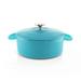 Chantal 3 Quarts qt. Cast Iron Round Dutch Oven Enameled Cast Iron/Cast Iron in Blue | 5.5 H x 8.5 W in | Wayfair TC32-220 BA