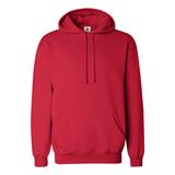 Badger Sport 1254 Adult Hooded Fleece T-Shirt in Red size 3XL | Ringspun Cotton BG1254