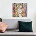 Fashion & Glam 'Katy Hirshfeld - Blondie' Portraits By Oliver Gal Wall Art Print Canvas in Blue/Pink | 40 H x 40 W x 2 D in | Wayfair