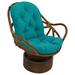 Bay Isle Home™ Hamilton Indoor/Outdoor Seat/Back Cushion Polyester in Green/Blue | 6 H x 24 W in | Wayfair 8A7C905406044D84A5FF49D9726799E7