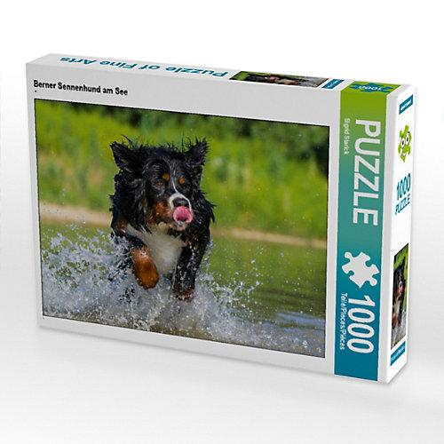 Puzzle Berner Sennenhund am See Foto-Puzzle Bild von SiSta-Tierfoto Puzzle