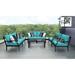 kathy ireland Madison Ave. 7 Piece Outdoor Aluminum Patio Furniture Set 07e