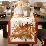 Autumn Pumpkin Grove Fall Table Runner - 13x70