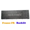 Clavier rétro-éclairé pour ordinateur portable cadre noir français pour CLEVO N850 N850HK1 N850HJ