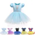 Robe princesse Elsa Anna Sofia pour filles de 3 à 10 ans Costume d'été Tutu de danse de Ballet