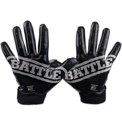 Battle Sports Doom 1.0 Adult Football Receiver Gloves Black